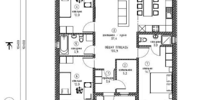 Продаётся дом д. Ключи 94 м²